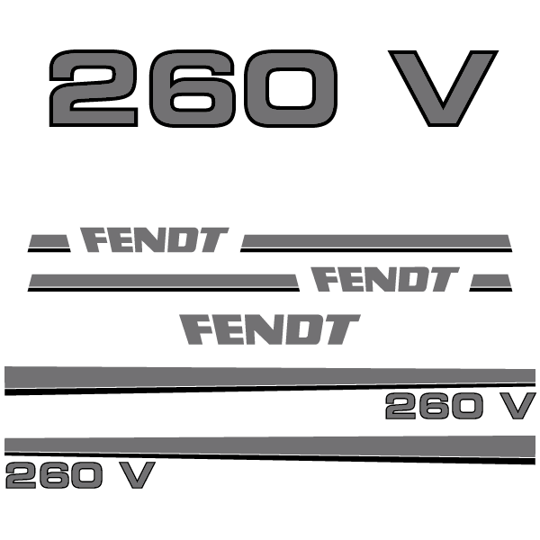 Fendt 240 250 260 270 275 280 S V P tractor decal aufkleber adesivo sticker set