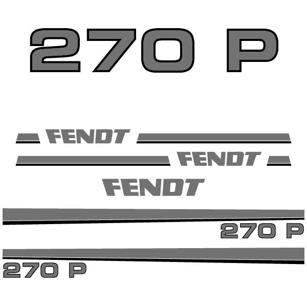 Fendt 240 250 260 270 275 280 S V P tractor decal aufkleber adesivo sticker set