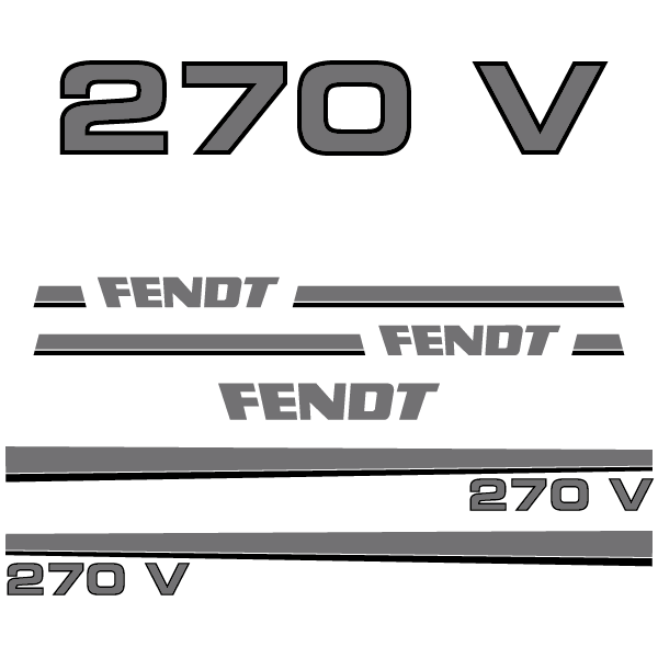 Fendt 240 250 260 270 275 280 S V P tractor decal aufkleber adesivo sticker set