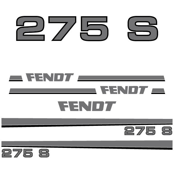 Fendt 240 250 260 270 275 280 S V P tractor decal aufkleber adesivo sticker set