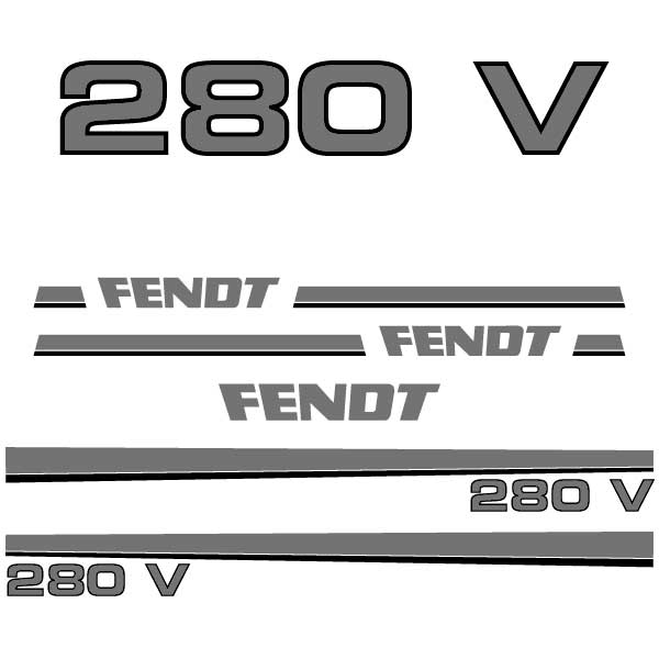 Fendt 240 250 260 270 275 280 S V P tractor decal aufkleber adesivo sticker set