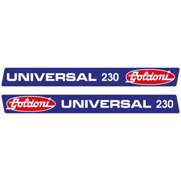 Goldoni Universal 230 tractor decal aufkleber adesivo sticker set