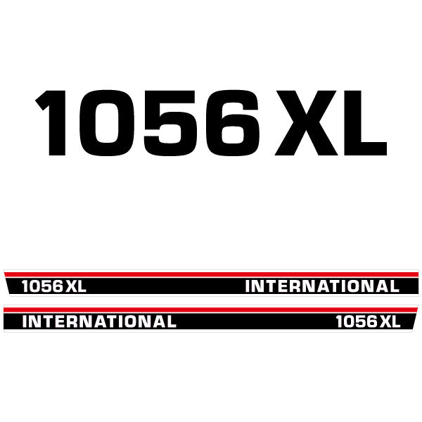 International 1056 XL tractor decal aufkleber adesivo sticker set