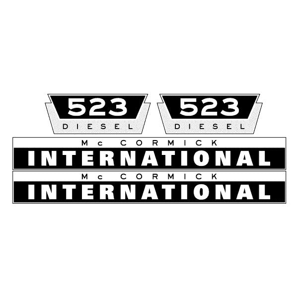 International 523 tractor decal aufkleber adesivo sticker set