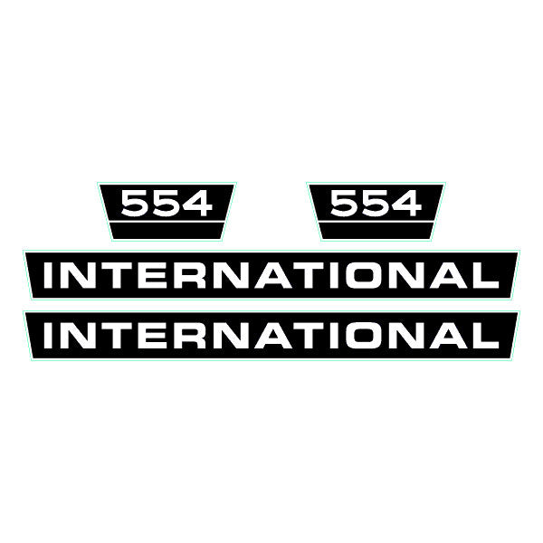 International 554 tractor decal aufkleber adesivo sticker set