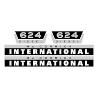 International 624 tractor decal aufkleber adesivo sticker set