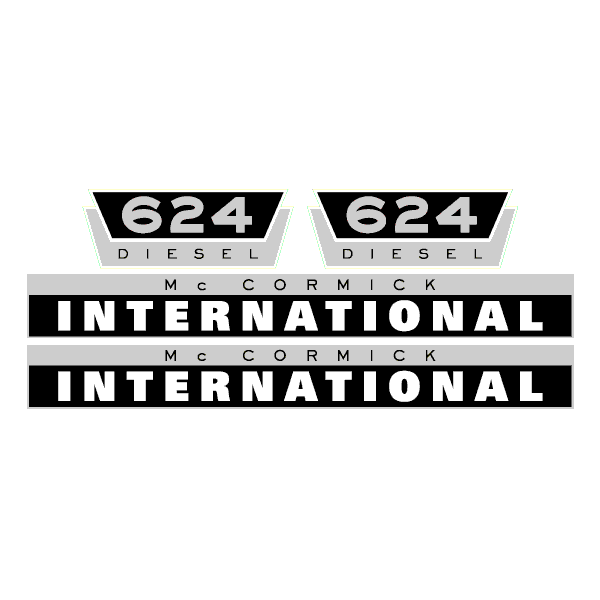 International 624 tractor decal aufkleber adesivo sticker set