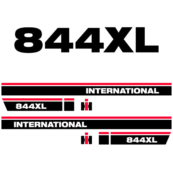 International 844 XL tractor decal aufkleber adesivo sticker set