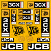 JCB 3CX Sitemaster Equipment Machinery Aftermarket Decal / Aufkleber / Adesivo / Sticker / Replacement Set