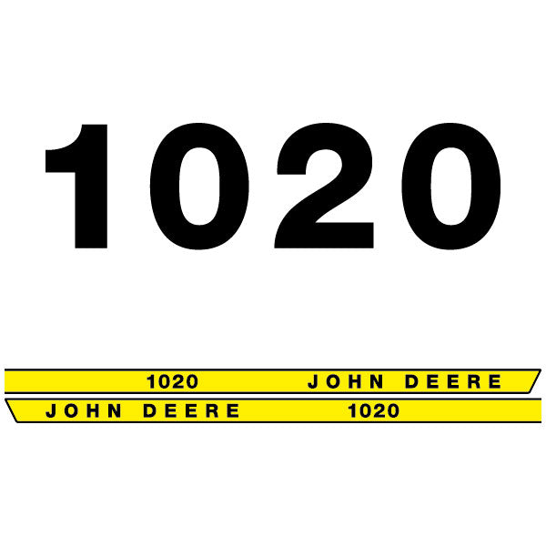 John Deere 1020 tractor decal aufkleber adesivo sticker set