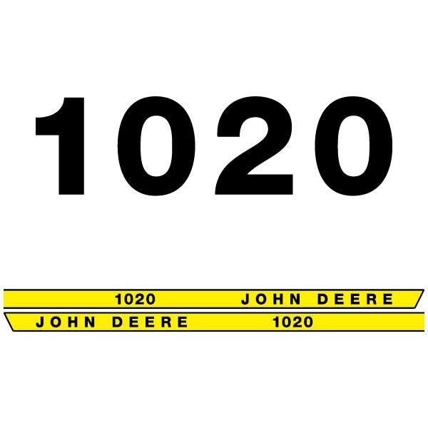 John Deere 1020 tractor decal aufkleber adesivo sticker set – 4.11 Decals