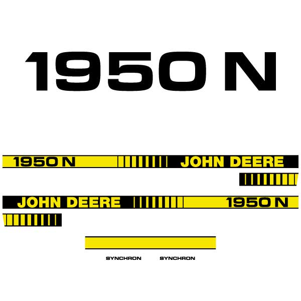 John Deere 1950 N Tractor Decal (Sticker) Set