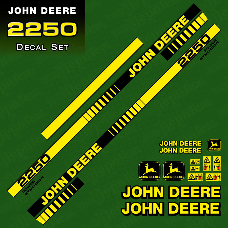 John Deere 2250 Tractor Decal (Sticker) Set