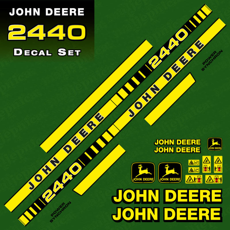 John Deere 2440 tractor decal aufkleber sticker set