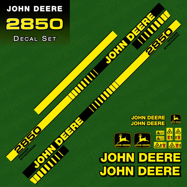 John Deere 2850 Tractor Decal (Sticker) Set