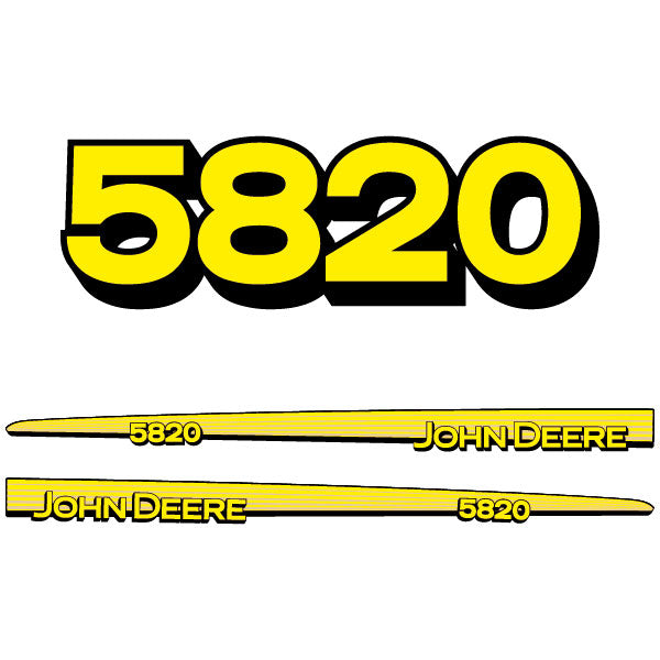 John Deere 5820 tractor decal aufkleber adesivo sticker set