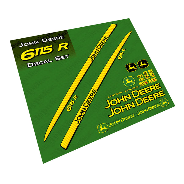 John Deere 6115 R Tractor Decal (Sticker) Set