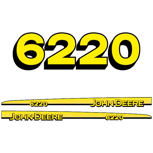 John Deere 6220 tractor decal aufkleber adesivo sticker set