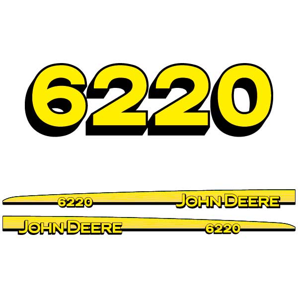 John Deere 6220 tractor decal aufkleber adesivo sticker set – 4.11 Decals