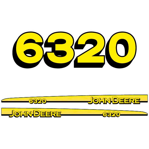 John Deere 6320 tractor decal aufkleber adesivo sticker set