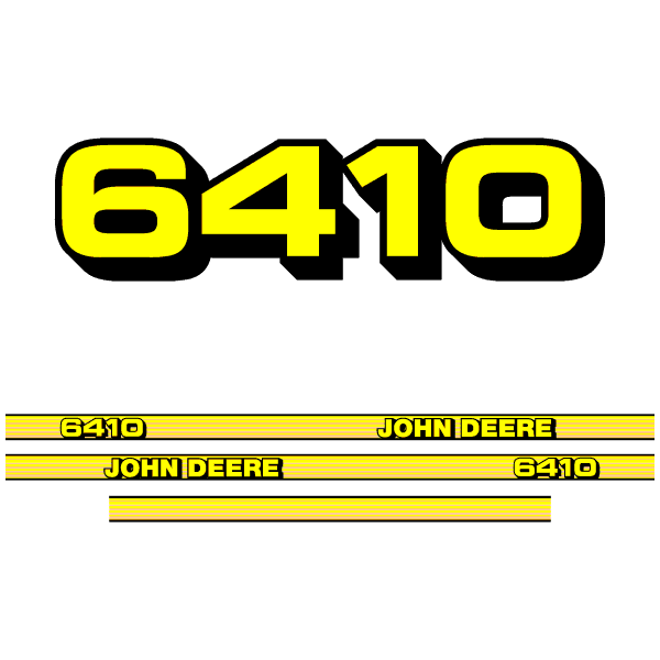 John Deere 6410 tractor decal aufkleber adesivo sticker set