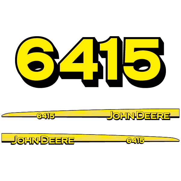 John Deere 6415 tractor decal aufkleber adesivo sticker set