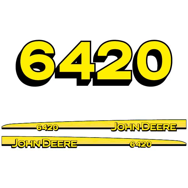 John Deere 6420 tractor decal aufkleber adesivo sticker set