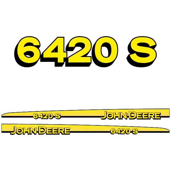 John Deere 6420 S tractor decal aufkleber adesivo sticker set