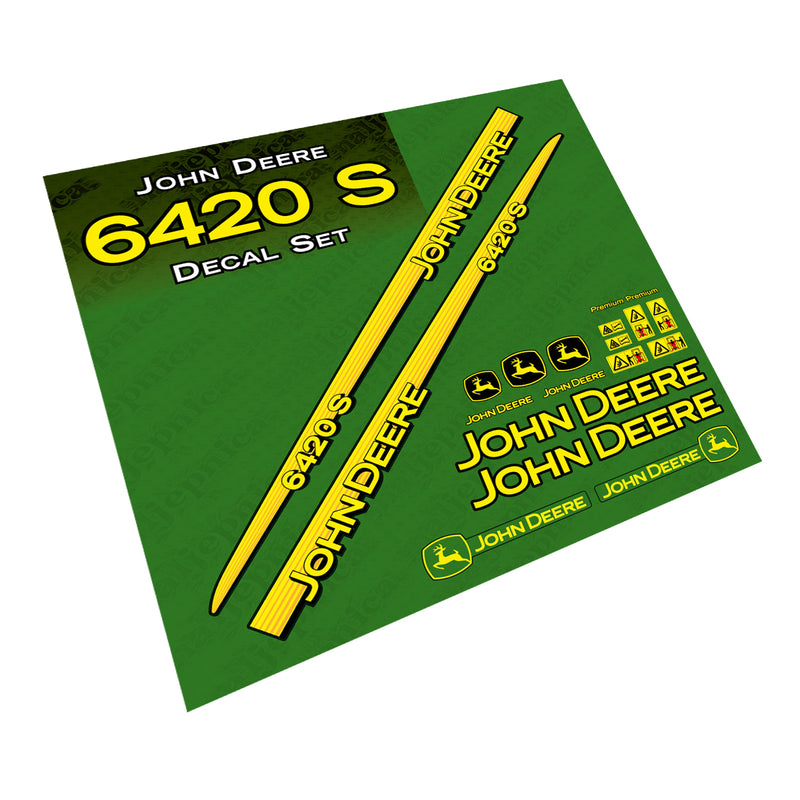 John Deere 6420 S tractor decal aufkleber adesivo sticker set