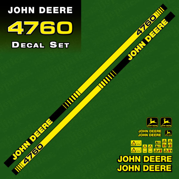 John Deere 4760 Tractor Decal (Sticker) Set