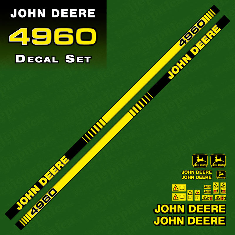 John Deere 4960 Tractor Decal (Sticker) Set