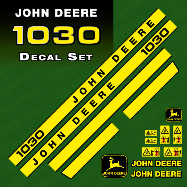 John Deere 1030  Tractor Decal (Sticker) Set