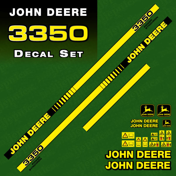 John Deere 3350 tractor decal aufkleber adesivo sticker set