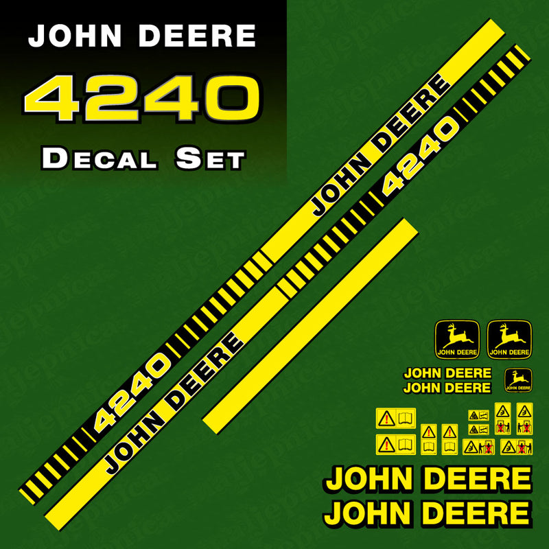 John Deere 4240 Tractor Decal (Sticker) Set