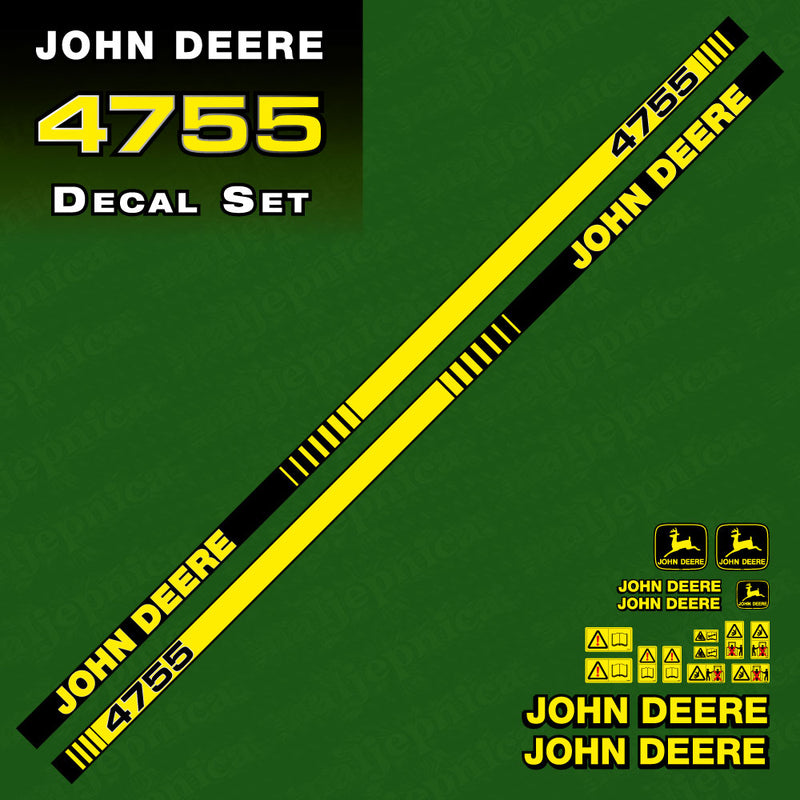 John Deere 4755 Tractor Decal (Sticker) Set