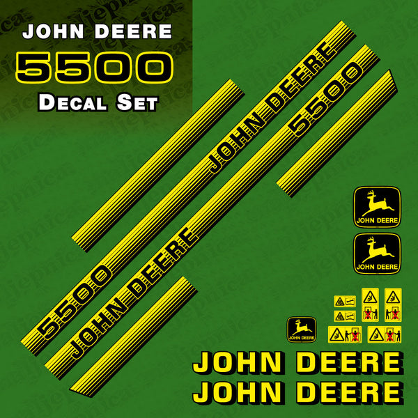 John Deere 5500 Tractor Decal (Sticker) Set