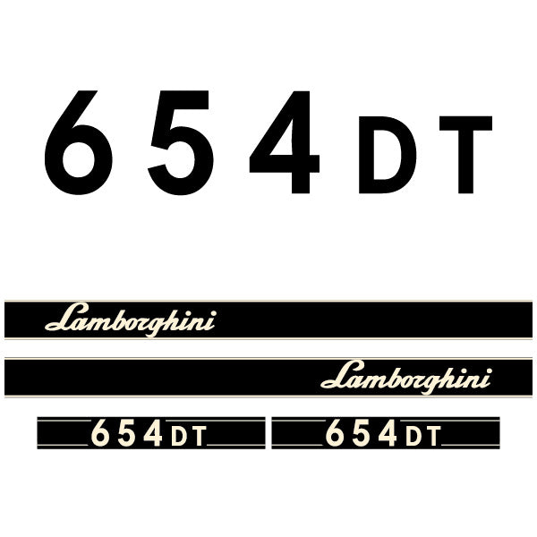 Lamborghini 654 DT tractor decal adesivo aufkleber sticker set – 4.11 ...
