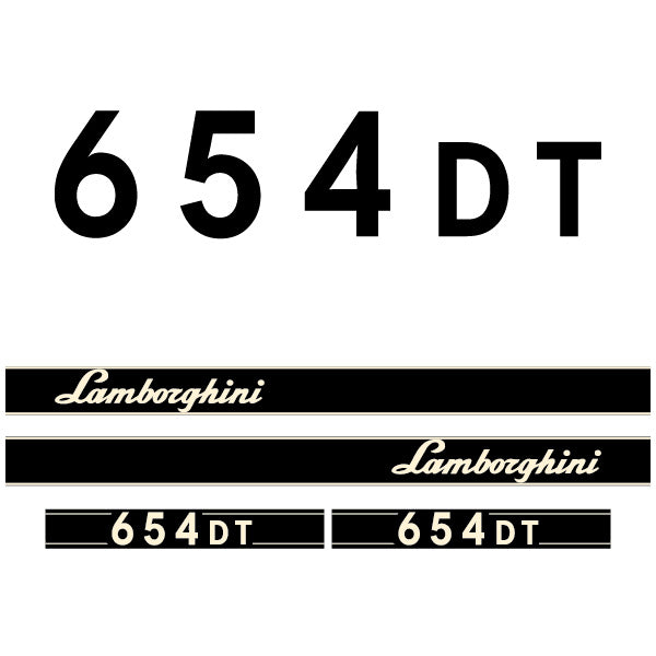 Lamborghini 654 DT tractor decal adesivo aufkleber sticker set