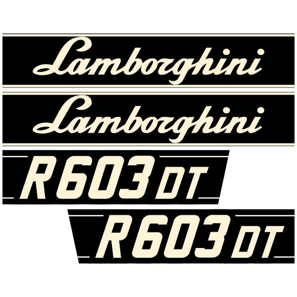 Lamborghini R 603 DT tractor decal adesivo aufkleber sticker set