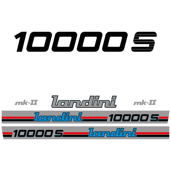 Landini 10000 S tractor decal aufkleber adesivo sticker set