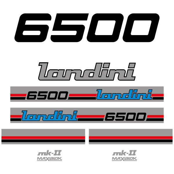 Landini 6500 tractor decal aufkleber adesivo sticker set