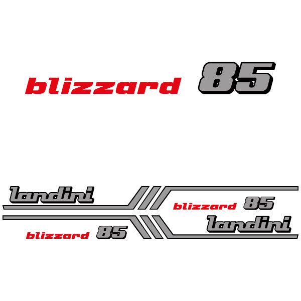 Landini blizzard 85 tractor decal aufkleber adesivo sticker set