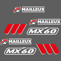 Mailleux MX 60 MX 80 loader decal aufkleber sticker set