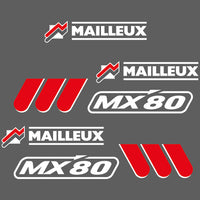 Mailleux MX 60 MX 80 loader decal aufkleber sticker set
