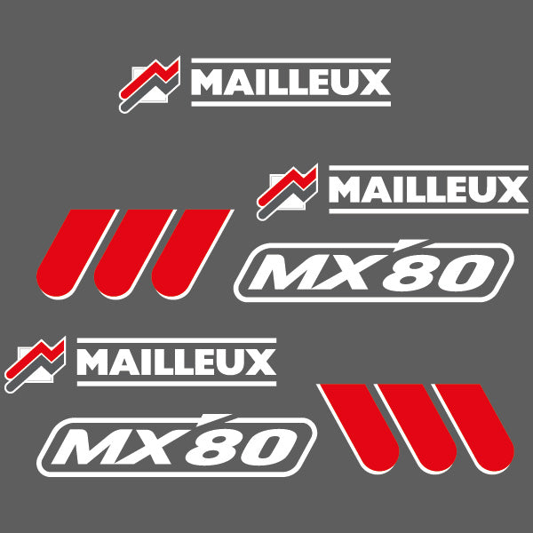 Mailleux MX 60 MX 80 loader decal aufkleber sticker set