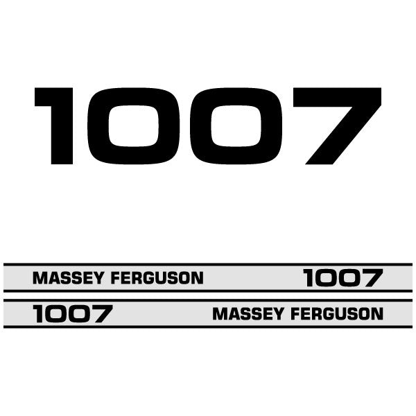 Massey Ferguson 1007 decal aufkleber adesivo sticker set