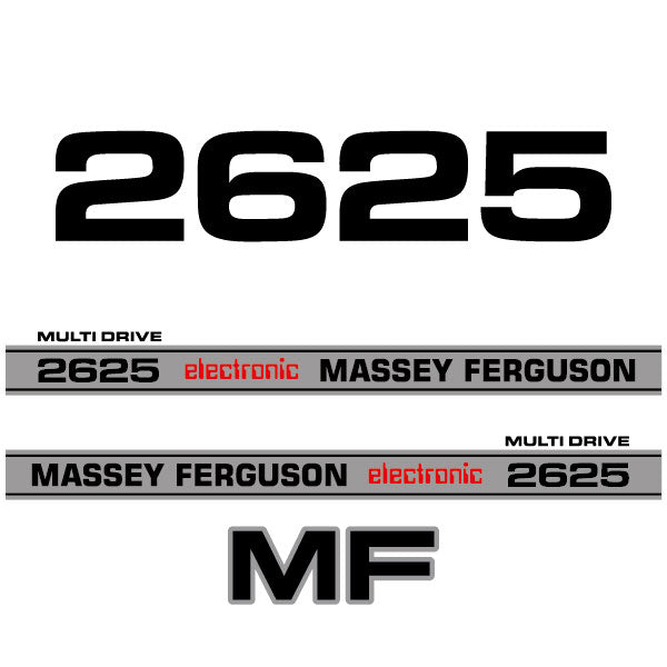 Massey Ferguson 2625 electronic decal aufkleber adesivo sticker set
