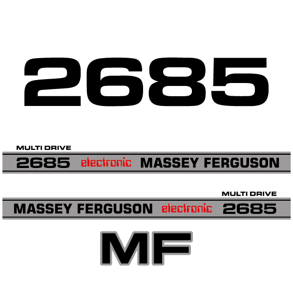 Massey Ferguson 2685 electronic decal aufkleber adesivo sticker set