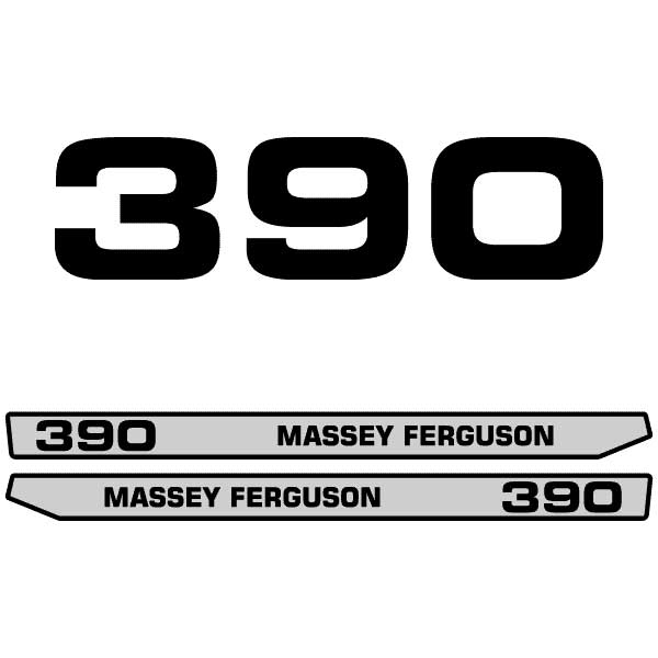 Massey Ferguson 390 decal aufkleber adesivo sticker set