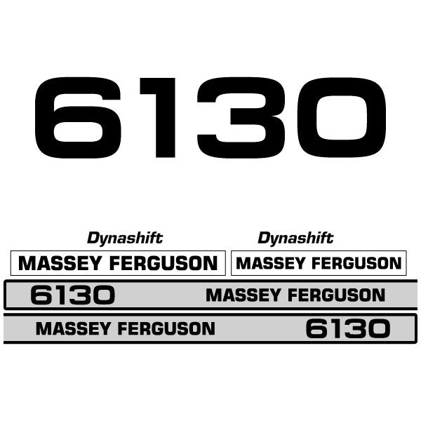 Massey Ferguson 6130 decal aufkleber adesivo sticker set